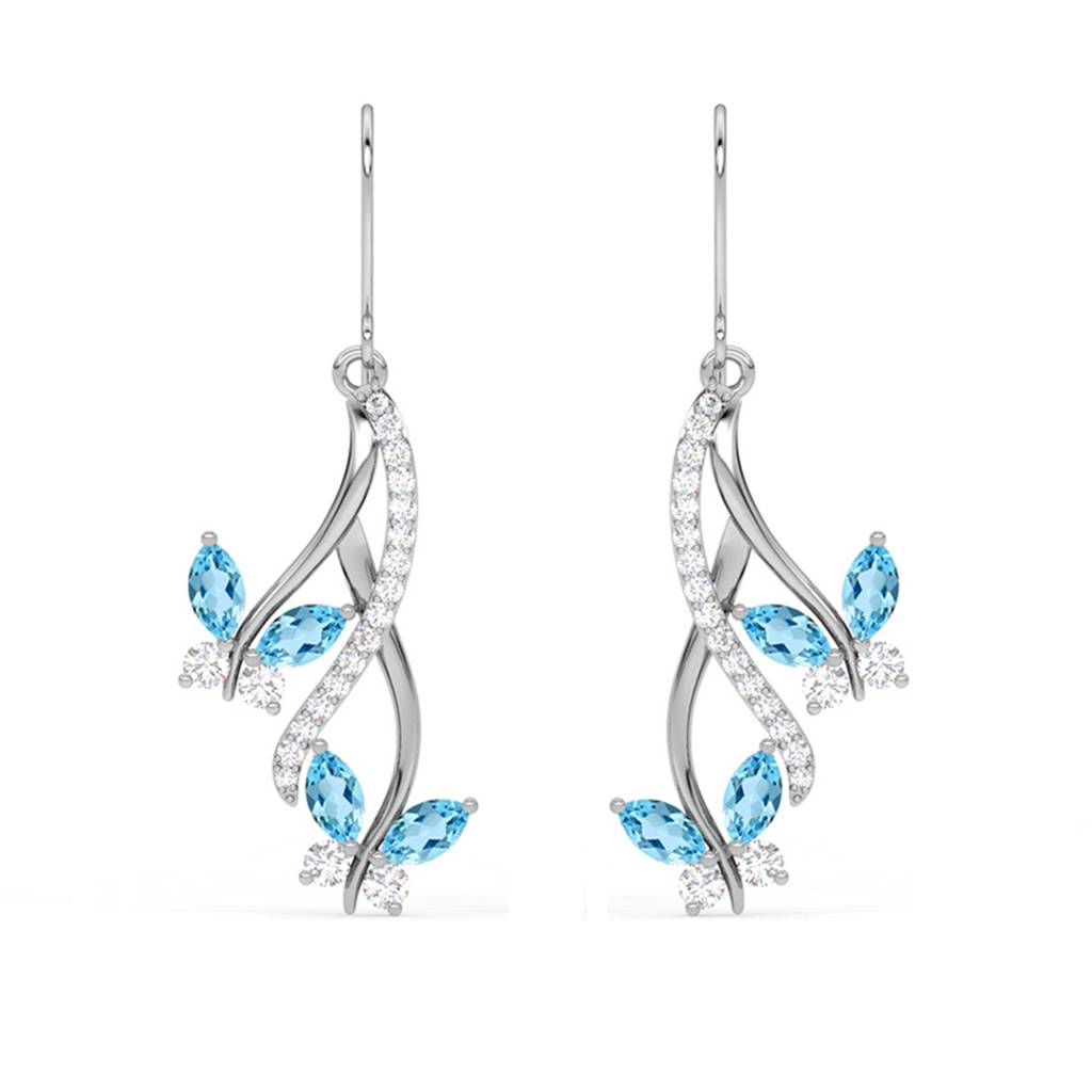 925 Silver Butterfly Earrings : CSPSE36