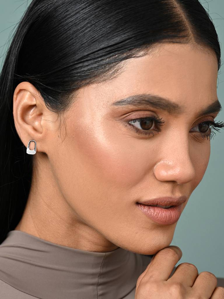 Clara 925 Silver Gemma Stud Earrings : CSPSE53