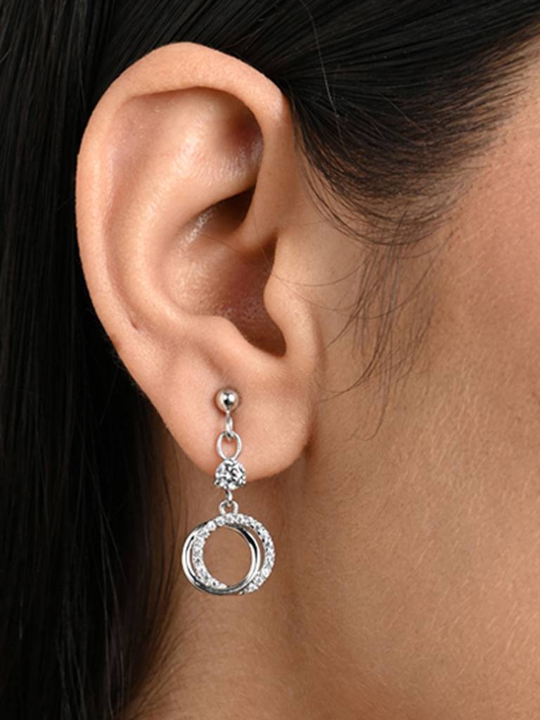 Clara 925 Silver Circle Of Joy Earrings : CSPSE55