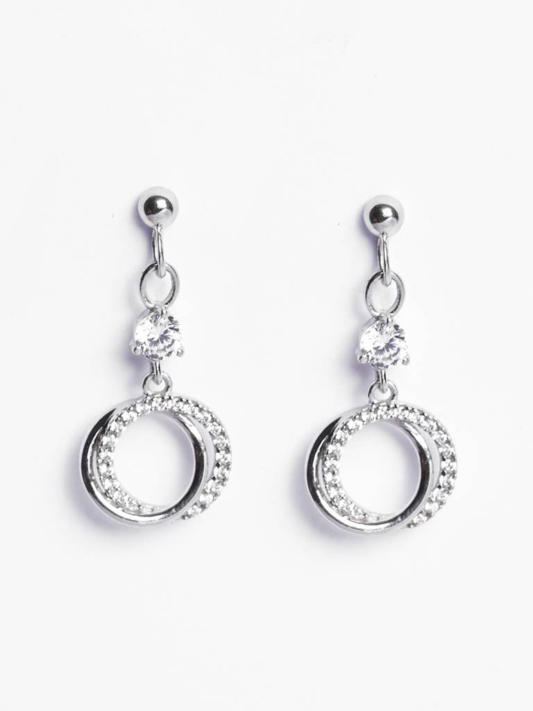 Clara 925 Silver Circle Of Joy Earrings : CSPSE55