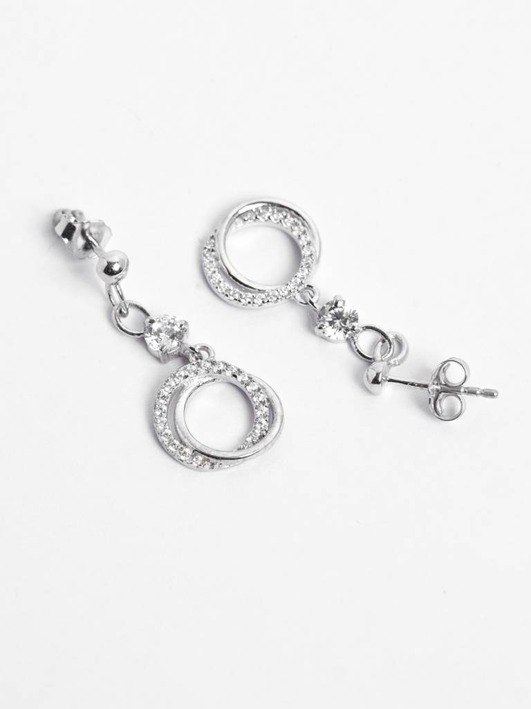 Clara 925 Silver Circle Of Joy Earrings : CSPSE55