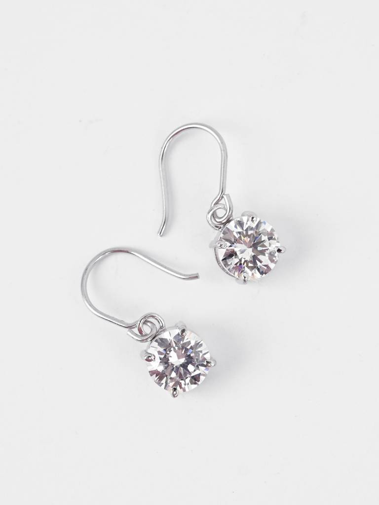 Clara 925 Gia Classic Solitaire Earrings : CSPSE86