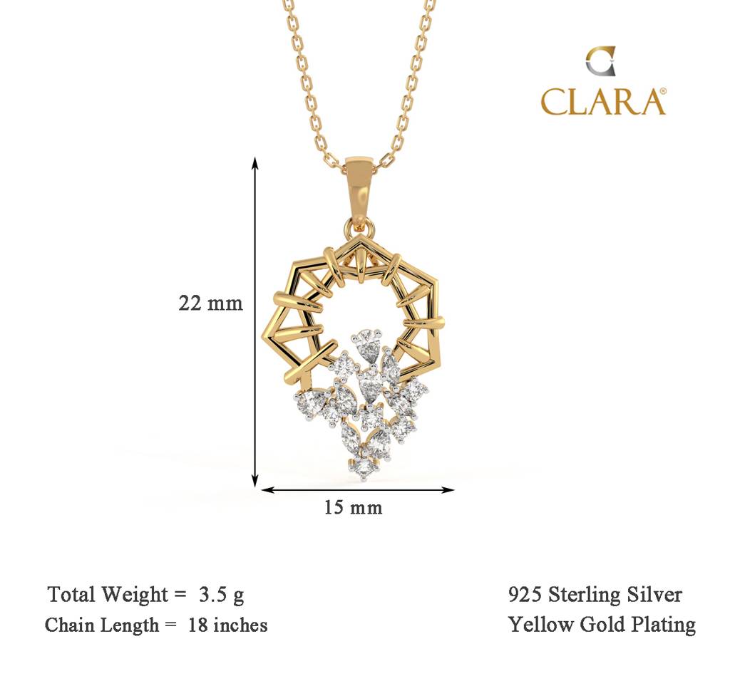 925 Silver Alba Chain Pendant : CSPSP11