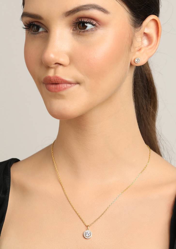925 Silver Talia Jewellery Set : CSPSP19E19