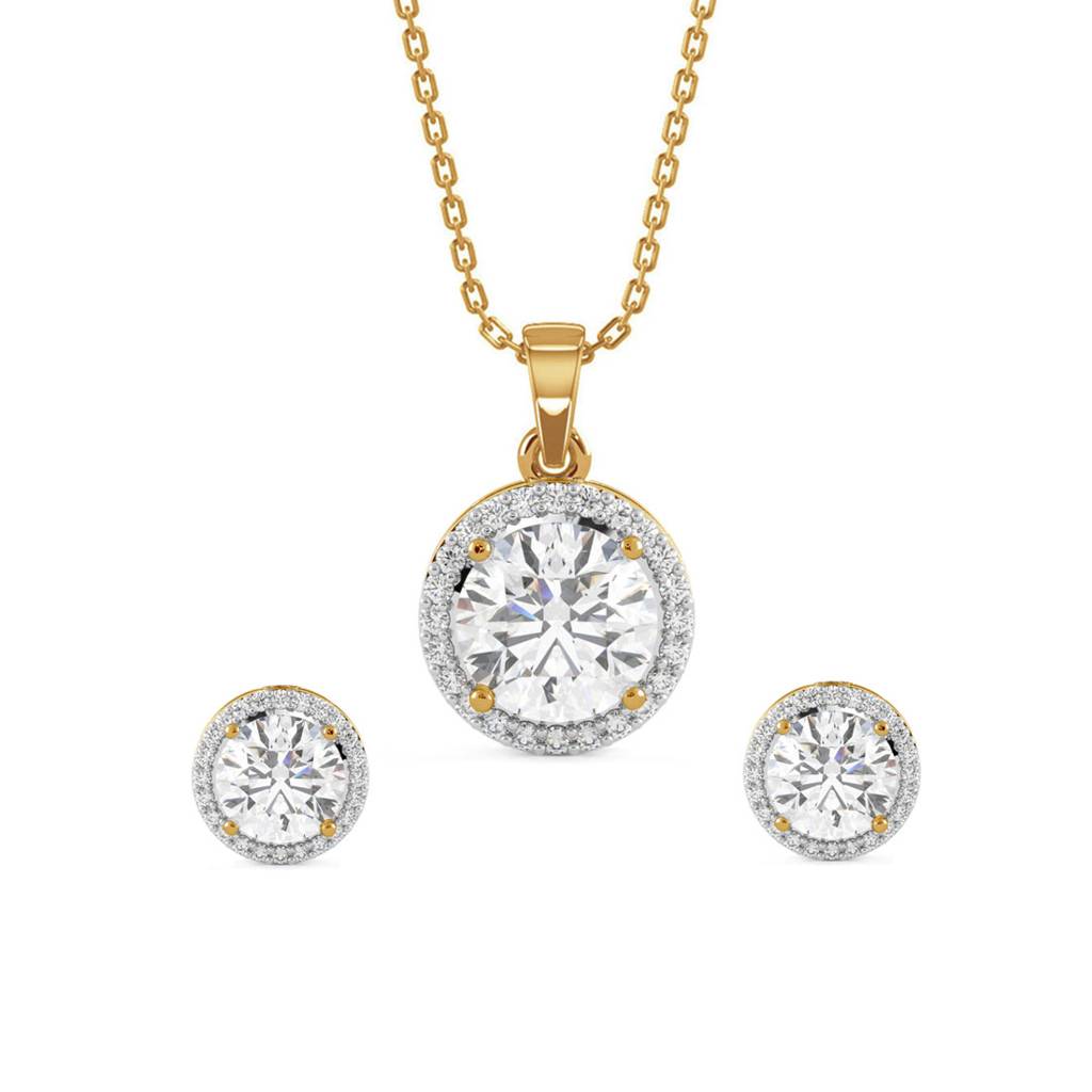 925 Silver Talia Jewellery Set : CSPSP19E19