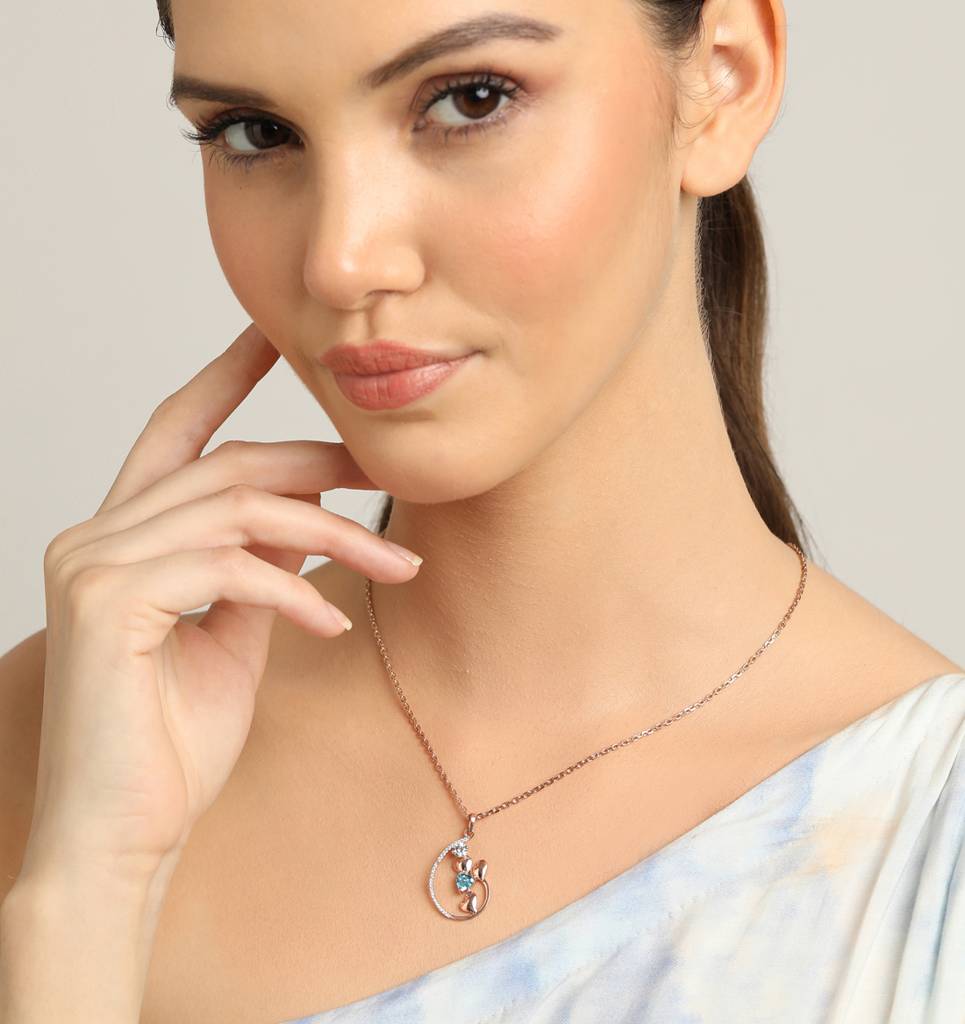 925 Silver Heart Chain Pendant-Cspsp23 : CSPSP23