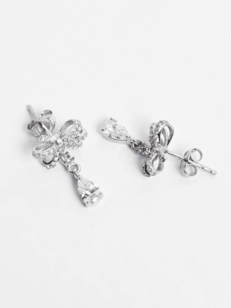 Clara 925 Silver Bow Knot Jewellery Set : CSPSP51E51