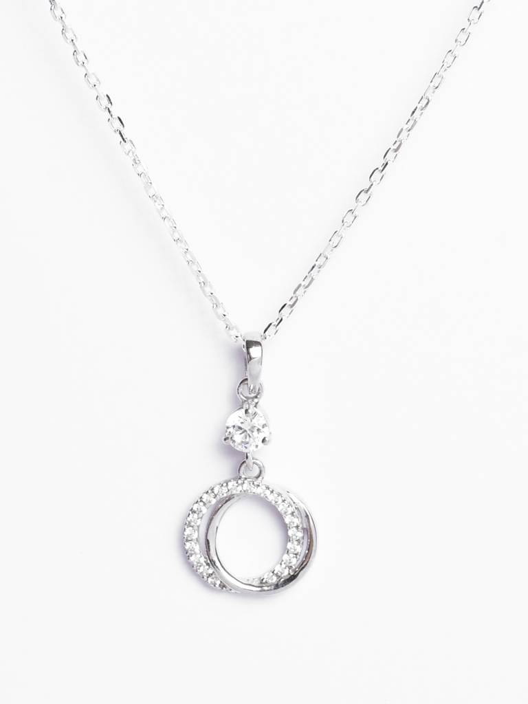 Clara Silver Circle Of Joy Chain Pendant : CSPSP55