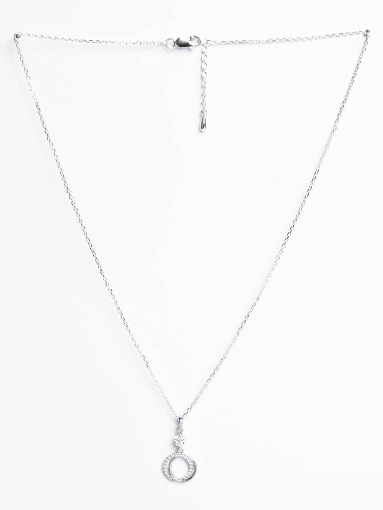 Clara Silver Circle Of Joy Chain Pendant : CSPSP55
