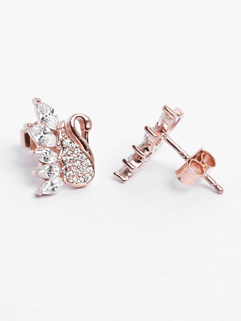 Clara Silver Dancing Swan Jewellery Set : CSPSP57E57