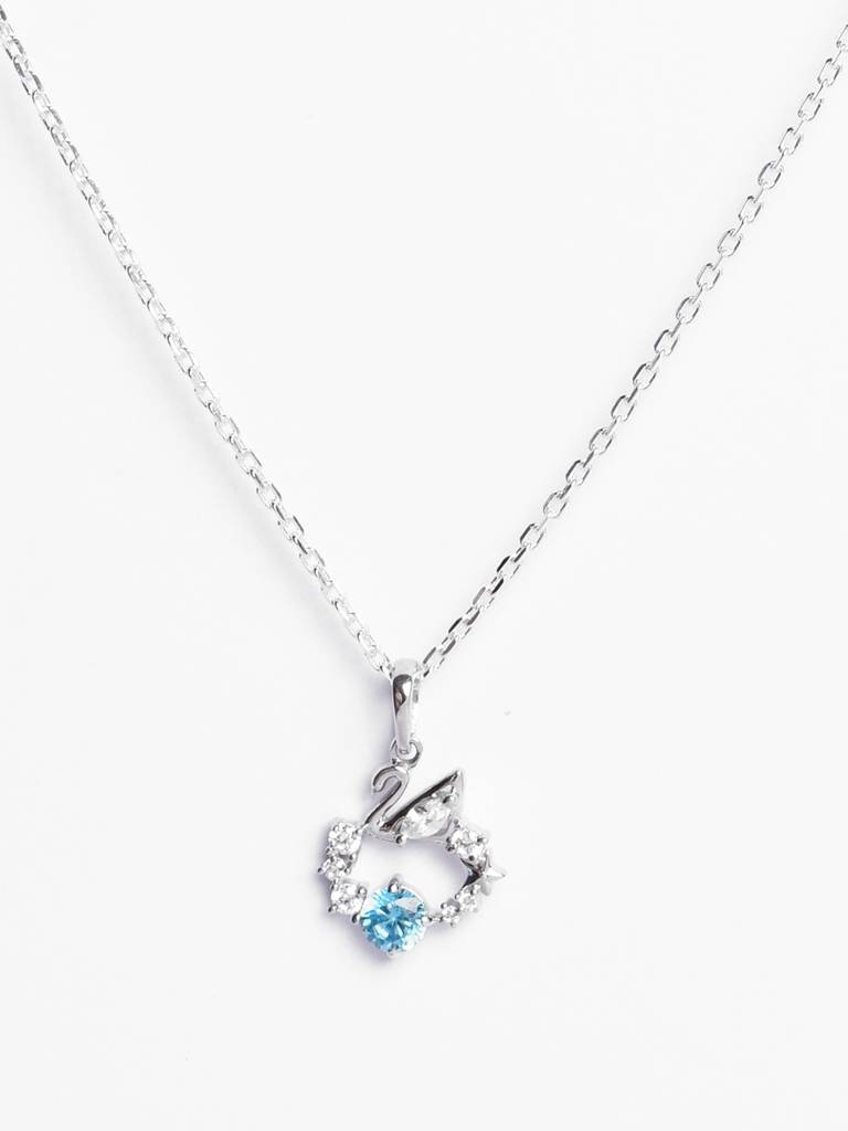 Clara 925 Silver Iconic Swan Chain Necklace : CSPSP58