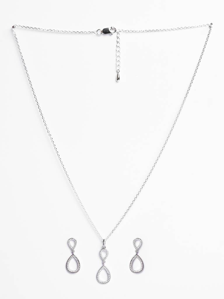 Clara 925 Silver Serenity Jewellery Set : CSPSP64E64