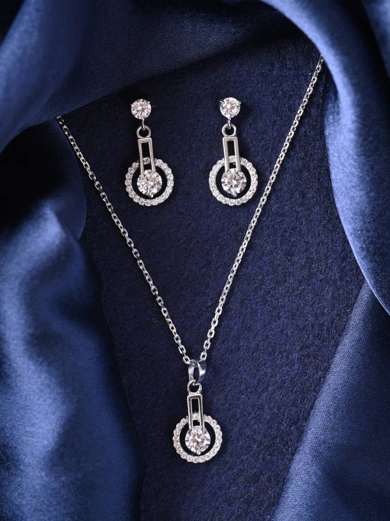 Clara 925 Silver Dulce Jewellary Set Sterling Silver Silver