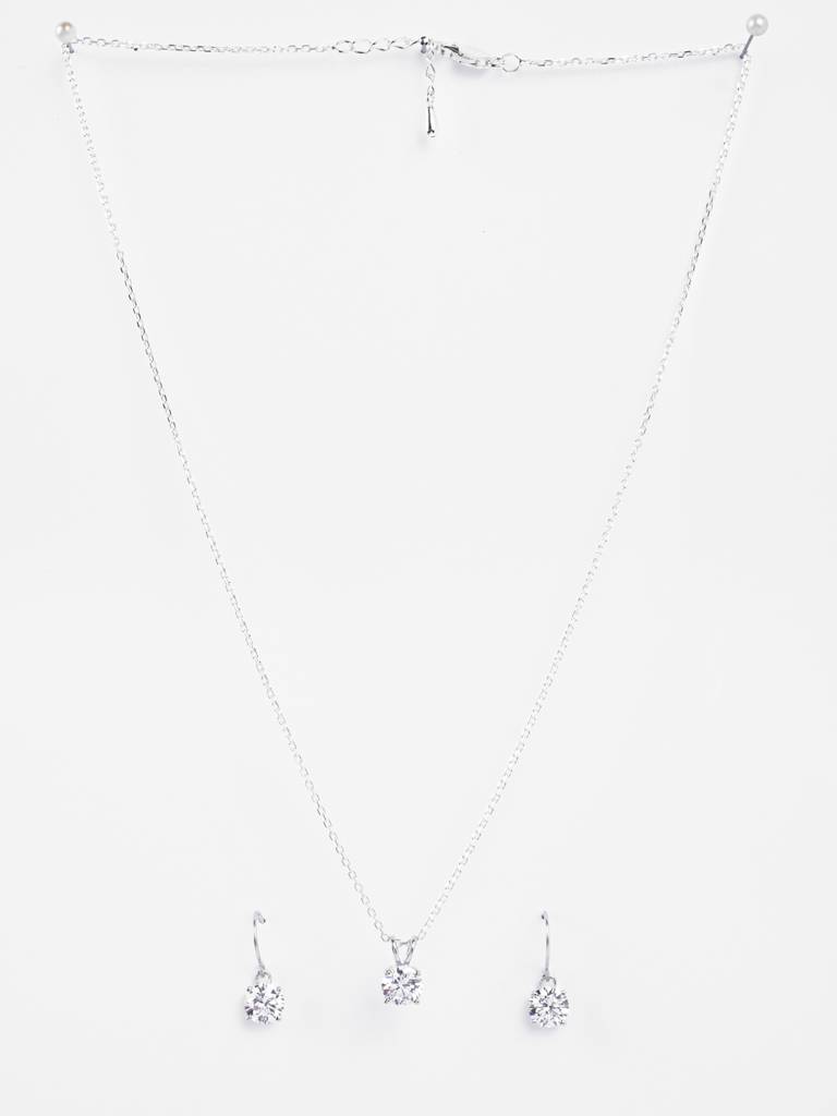 Clara 925 Carla Solitaire Jewellary Set : CSPSP89E86