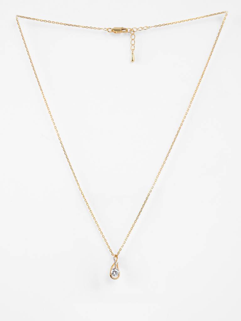 Clara 925 Silver Cesi Solitaire Necklace : CSPSP91