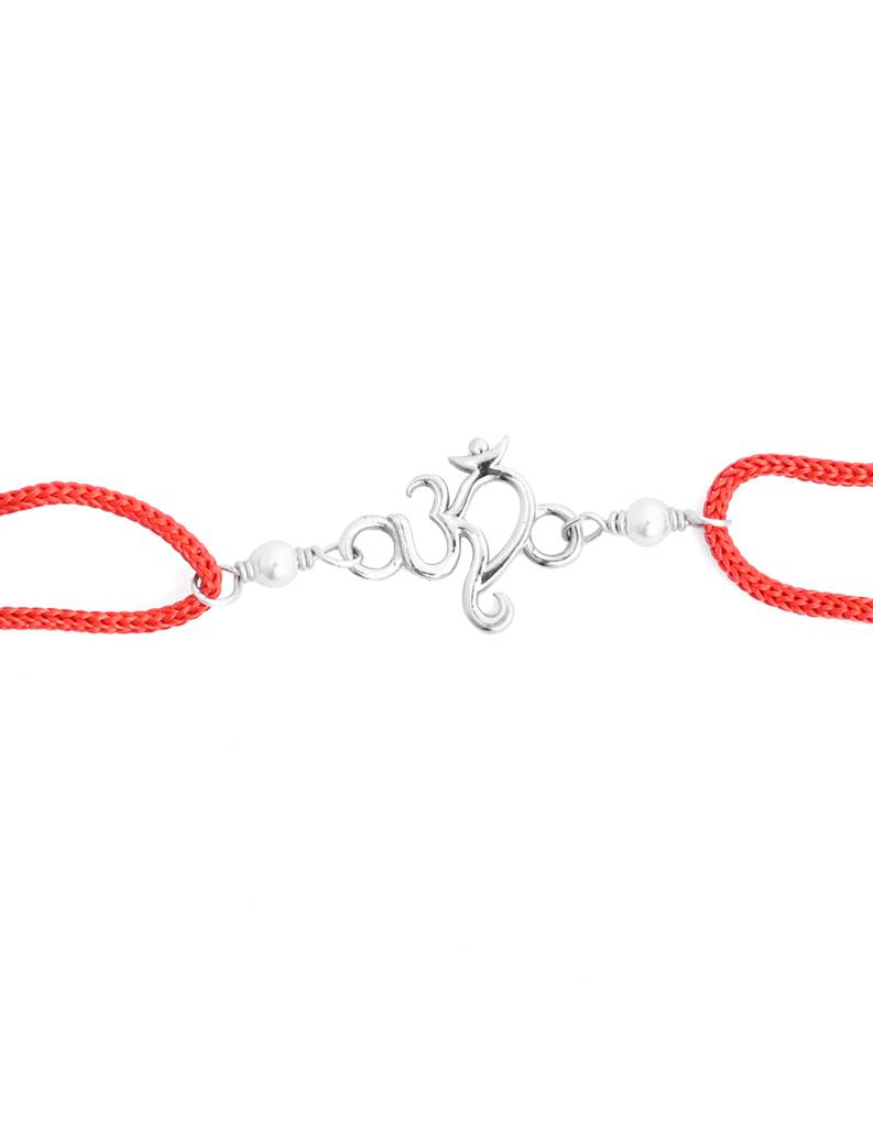 925 Sterling Silver Om Religious Rakhi : CSRAKHI10
