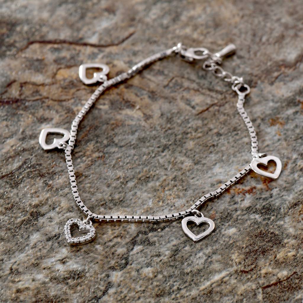 Silver Charms Bracelet : CSSKIBRF16