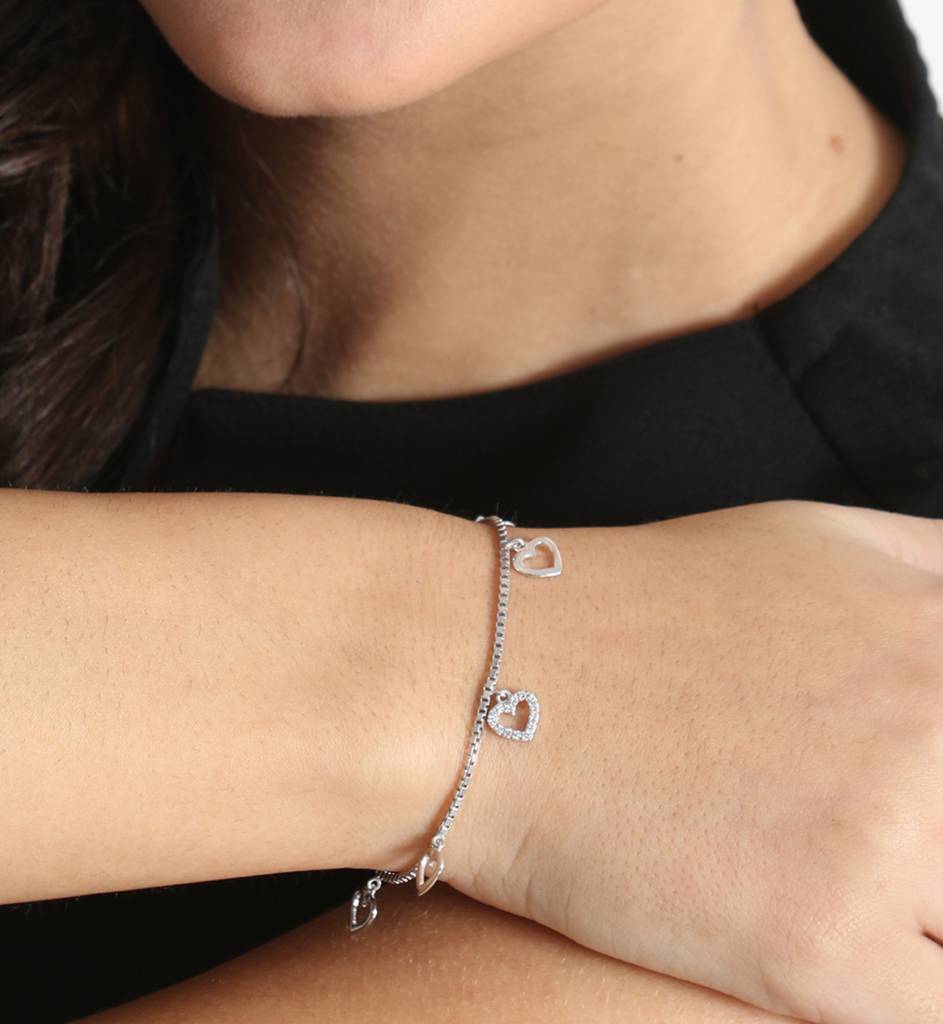 Silver Charms Bracelet : CSSKIBRF16