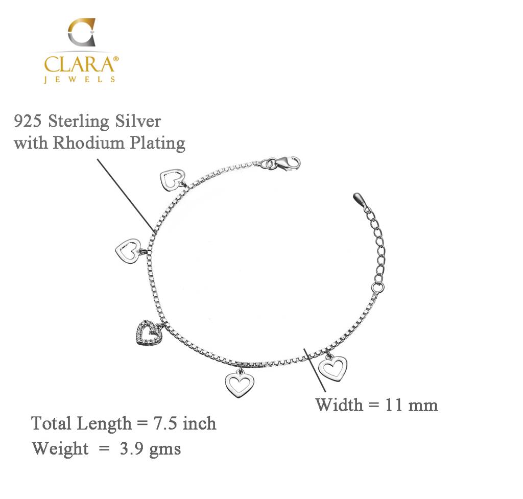 Silver Charms Bracelet : CSSKIBRF16
