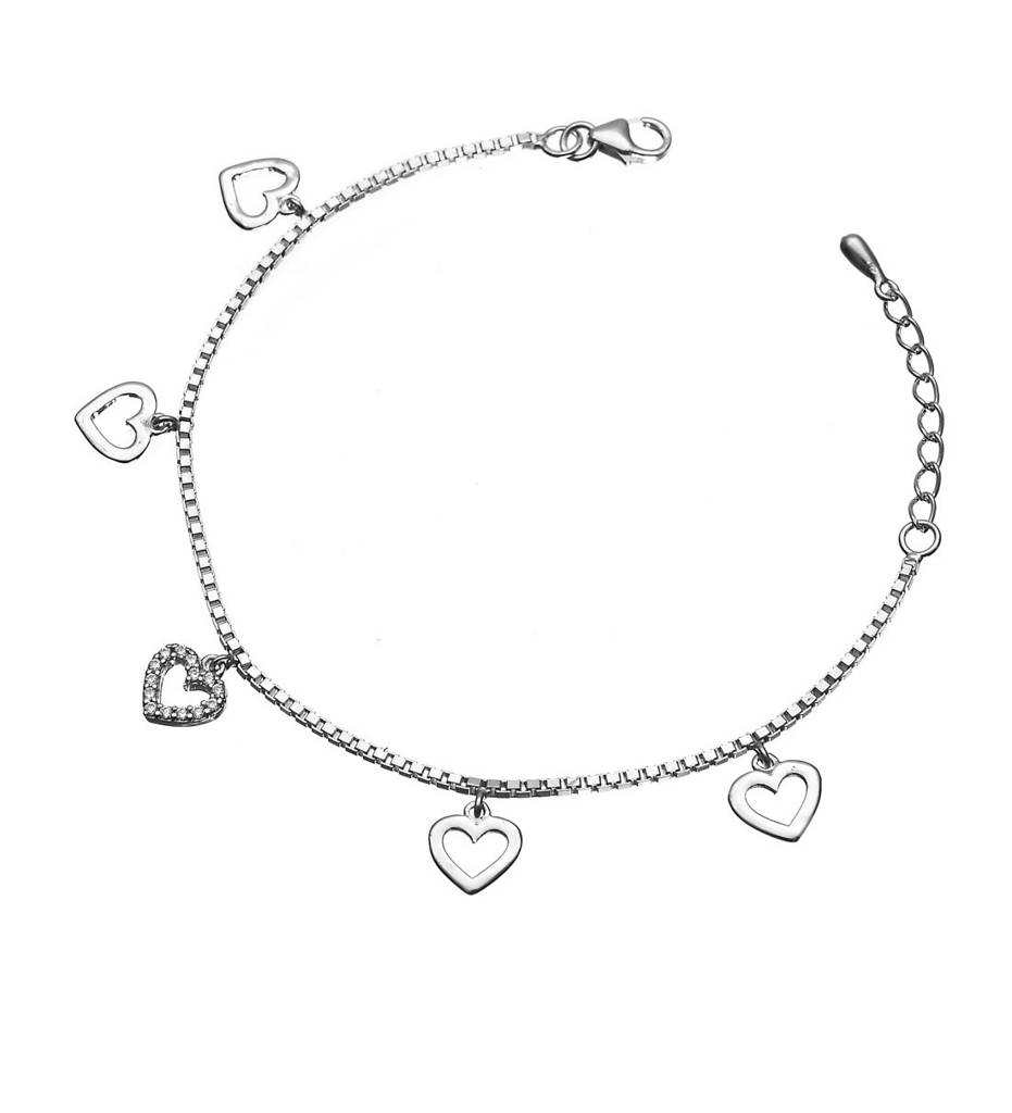 Silver Charms Bracelet : CSSKIBRF16