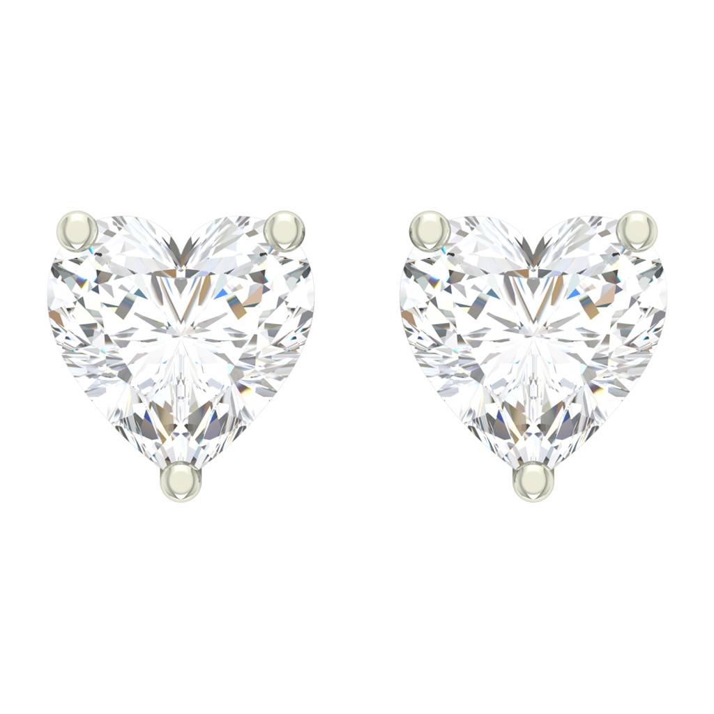 925 Sterling Silver Swiss Zirconia Mila Earring With Screw Back Gift For Women And Girls : CSWZME64