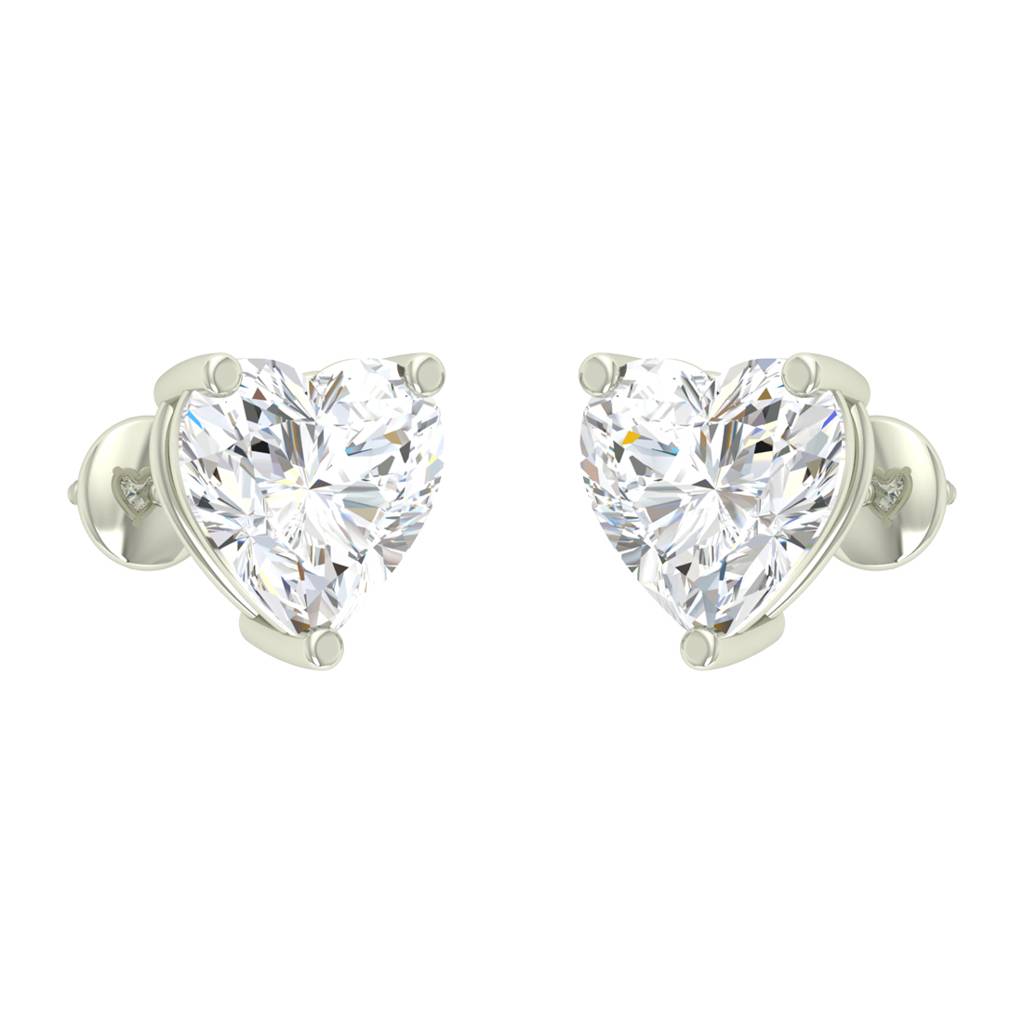 925 Sterling Silver Swiss Zirconia Mila Earring With Screw Back Gift For Women And Girls : CSWZME64