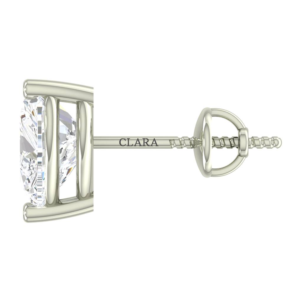 925 Sterling Silver Swiss Zirconia Mila Earring With Screw Back Gift For Women And Girls : CSWZME64