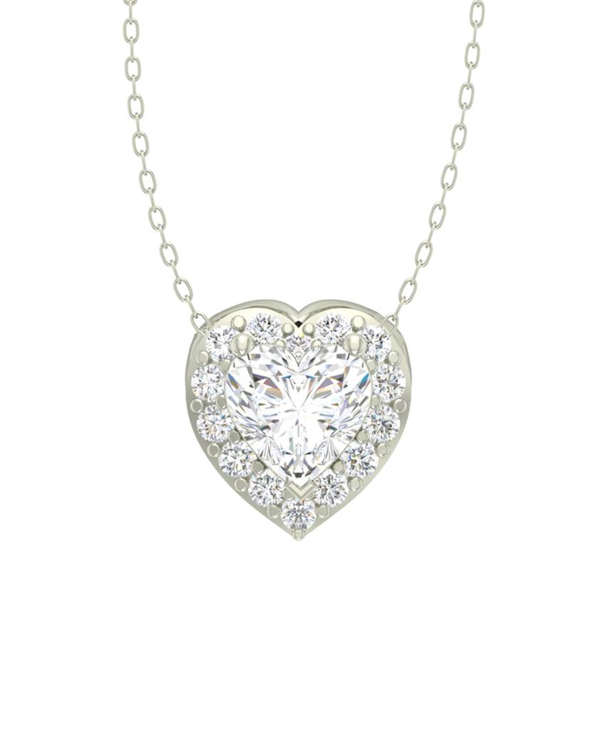 925 Sterling Silver Rhodium Plated Valentine Pendant Necklace With Chain Gift For Women And Girls : CSWZMP66_SCH