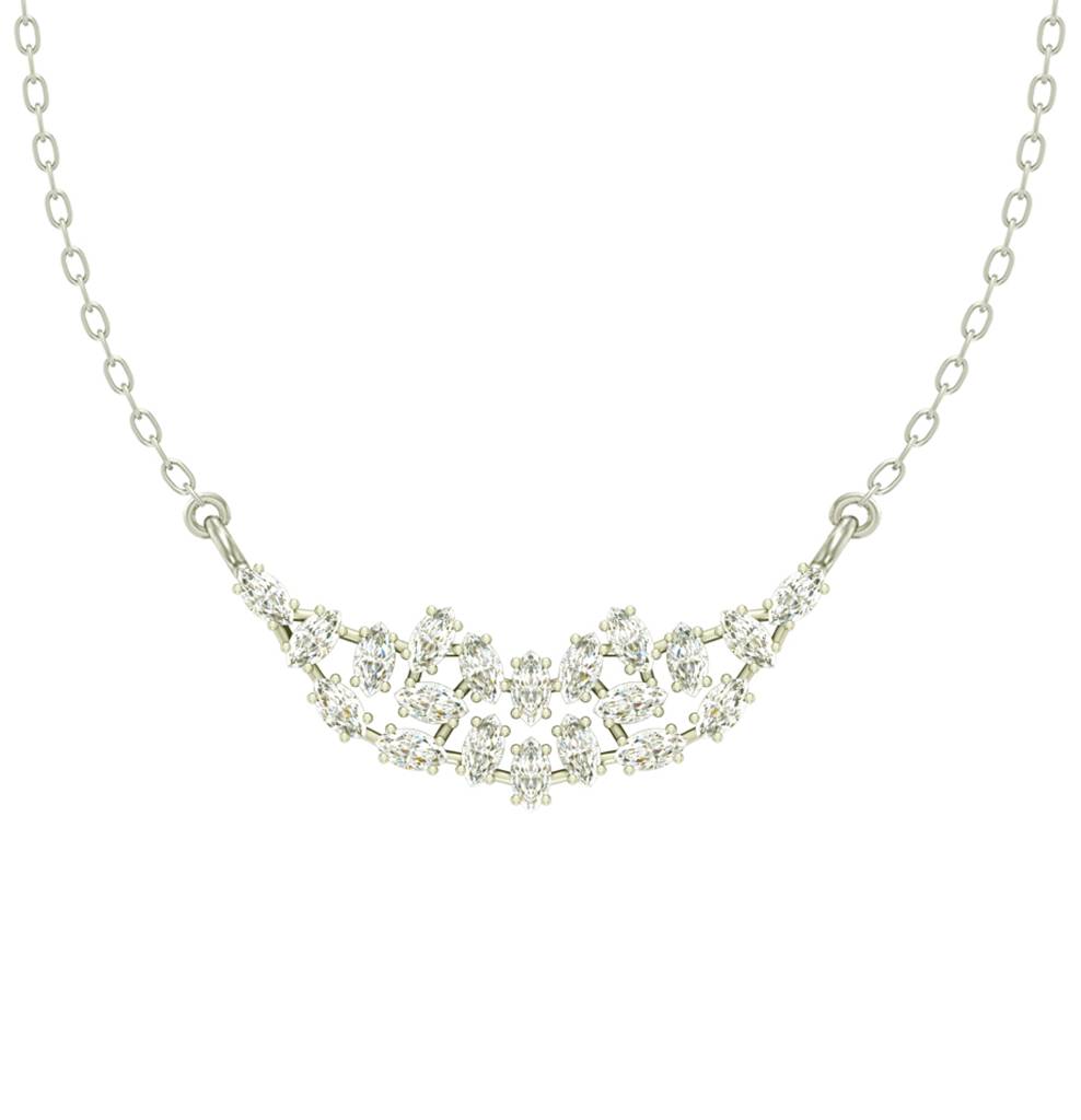 925 Sterling Silver Rhodium Plated Daisy Pendant Necklace With Chain Gift For Women And Girls : CSWZMP75_SCH