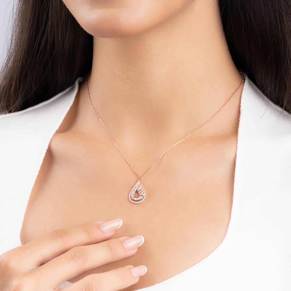 Teardrop Pendant Necklace : CYNC968