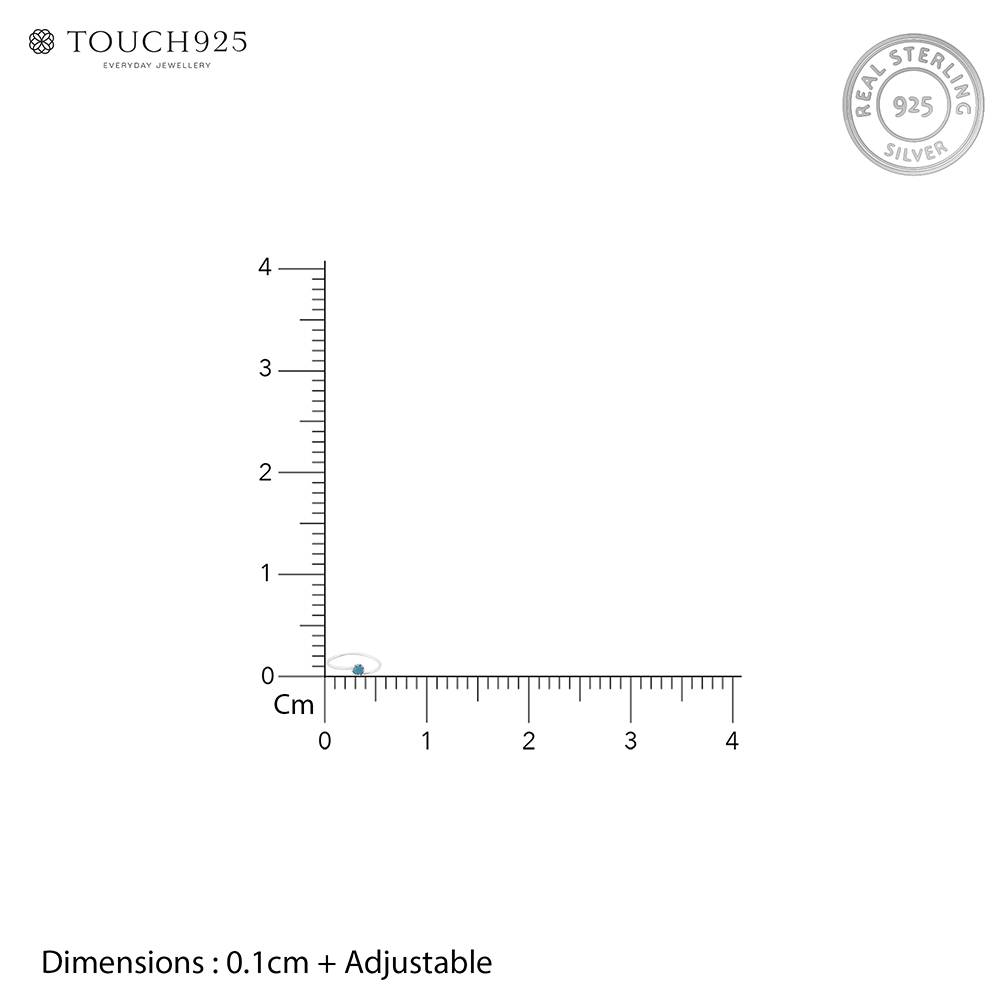 Turquoise Stone Nose Pin : CZNP1580