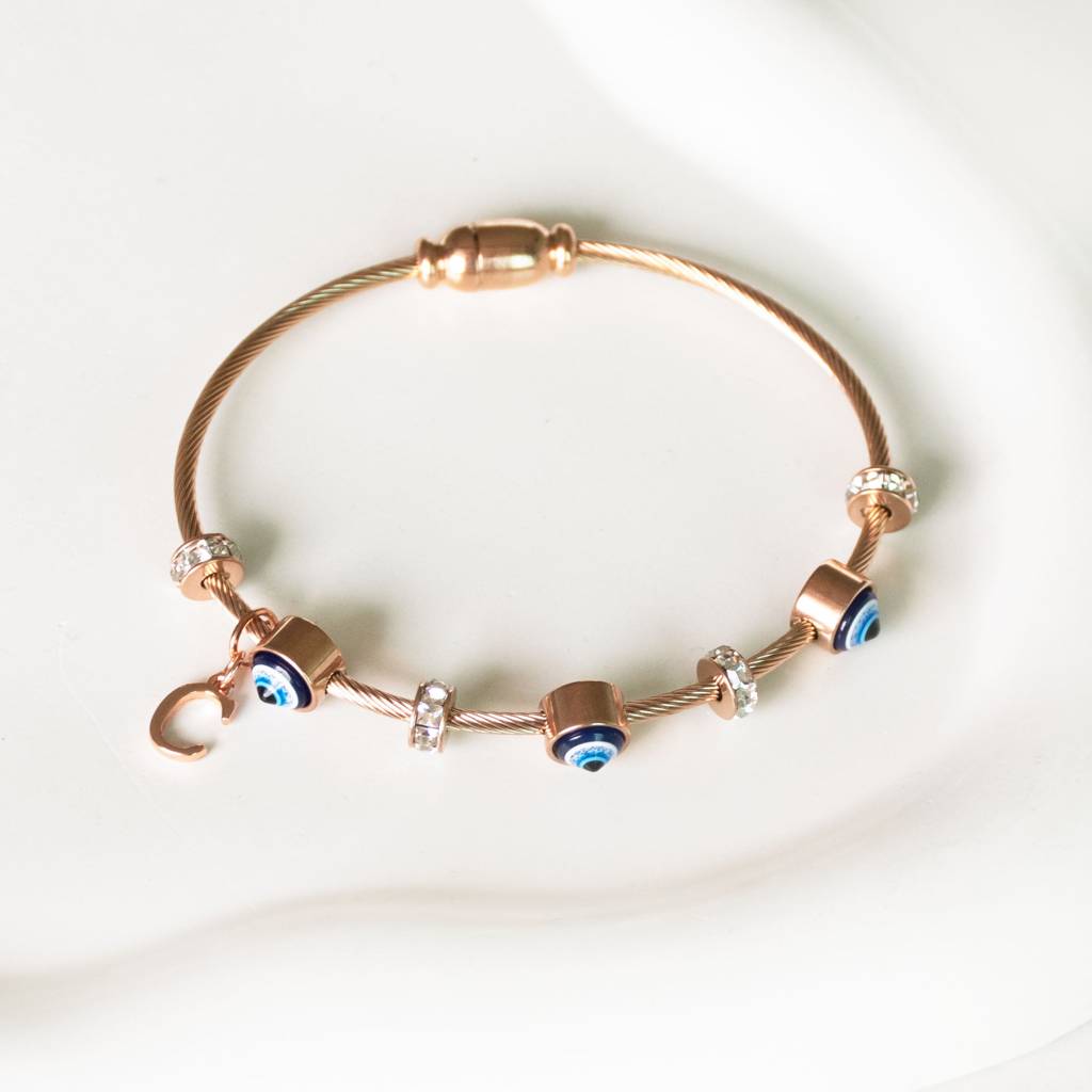 Classic-Evil-Eye-With-Personalized-Initial : BGR267B