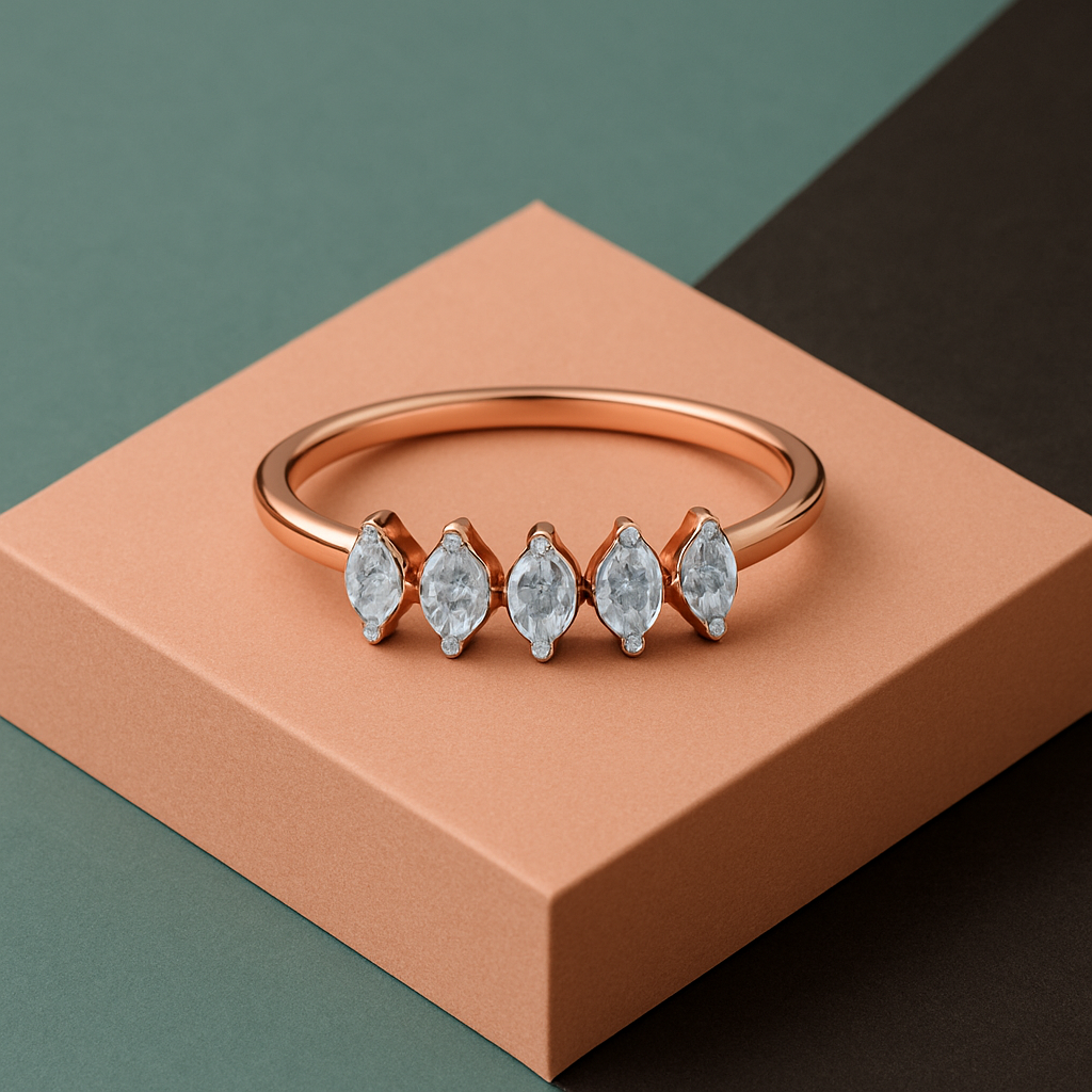 Crown Gleam Diamond Ring In 14K Gold : ALR00264