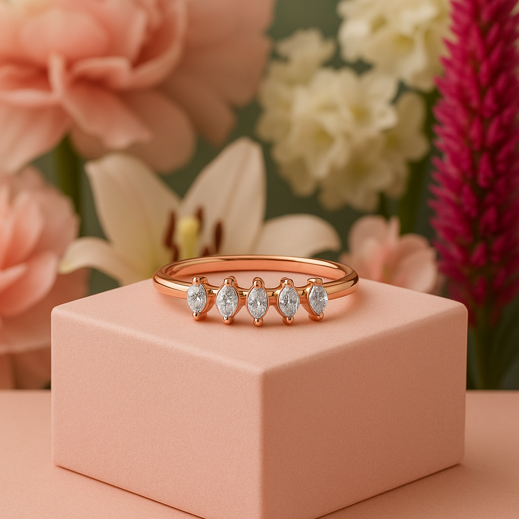 Crown Gleam Diamond Ring In 14K Gold : ALR00264