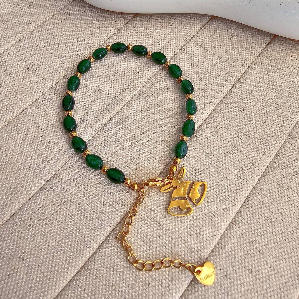 Christmas Green Bead Bracelet : TAA-9791172739350-BRACELET