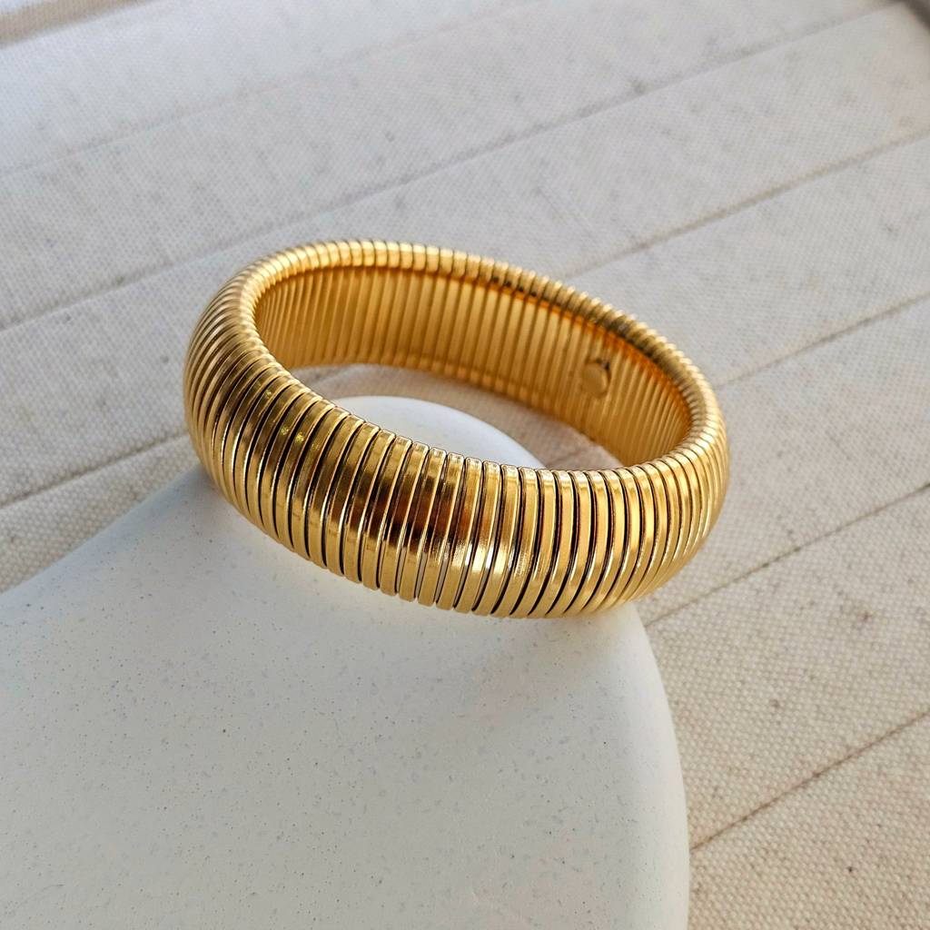 Chunky 18K Gold Plated Snake Chain Bracelet : TAA-9708566511894-BRACELET