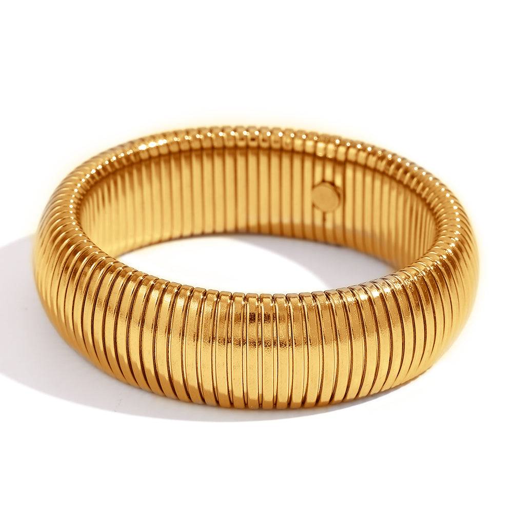Chunky 18K Gold Plated Snake Chain Bracelet : TAA-9708566511894-BRACELET