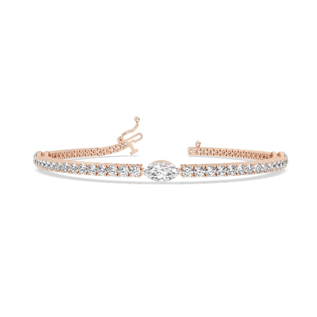 Classic Mini Round & Marquise Tennis Bracelet : SFJ0924LBR-024