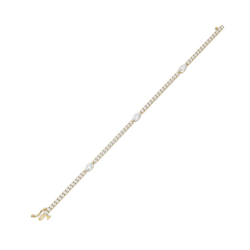 Classic Mini Round & Marquise Tennis Bracelet : SFJ0924LBR-024