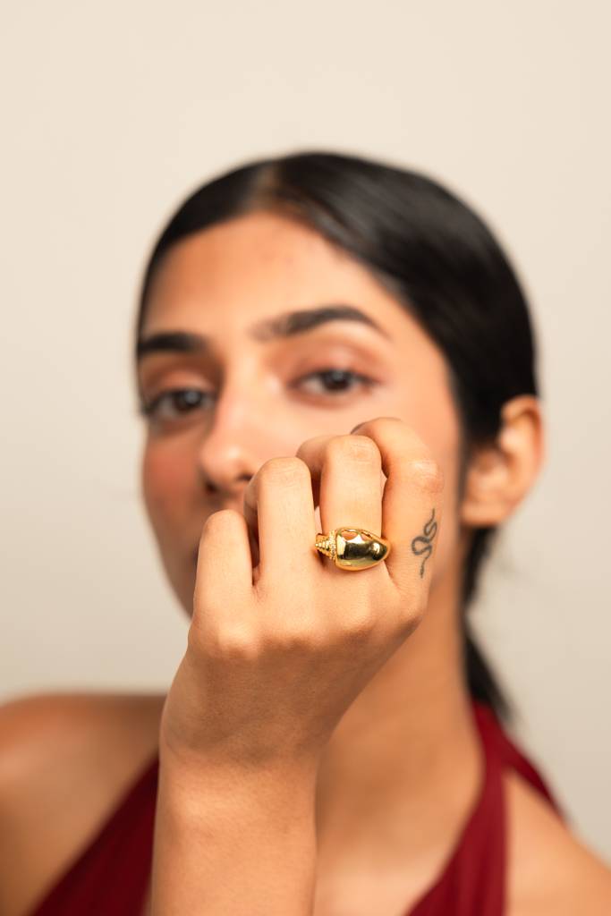 Heart Conch Shell Ring : TR52