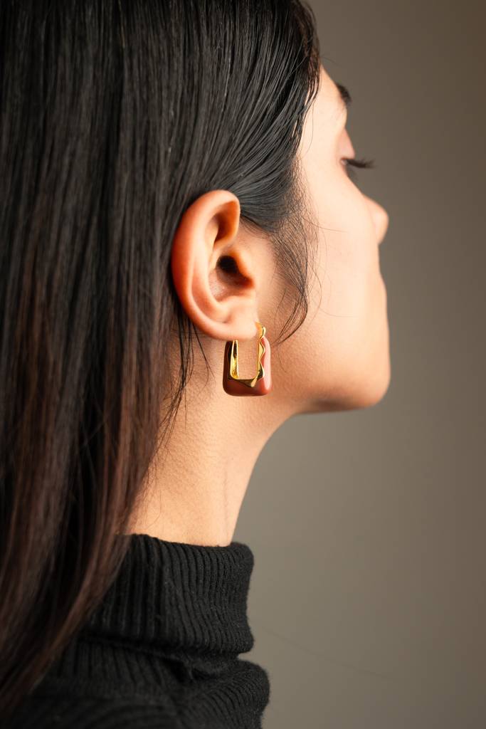 Sienna Sway Hoop Earrings : TE54