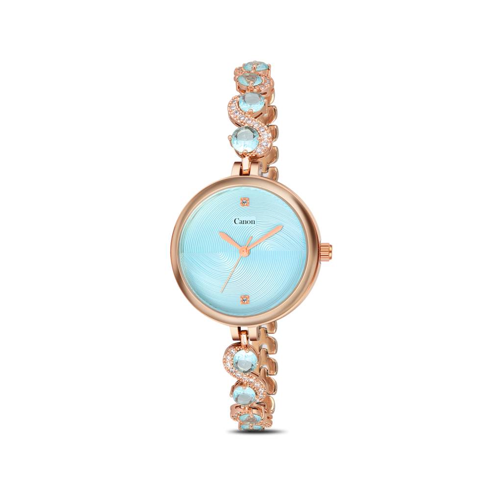 Serenite Rose Gold Blue Women'S Watch 449 : CN-449