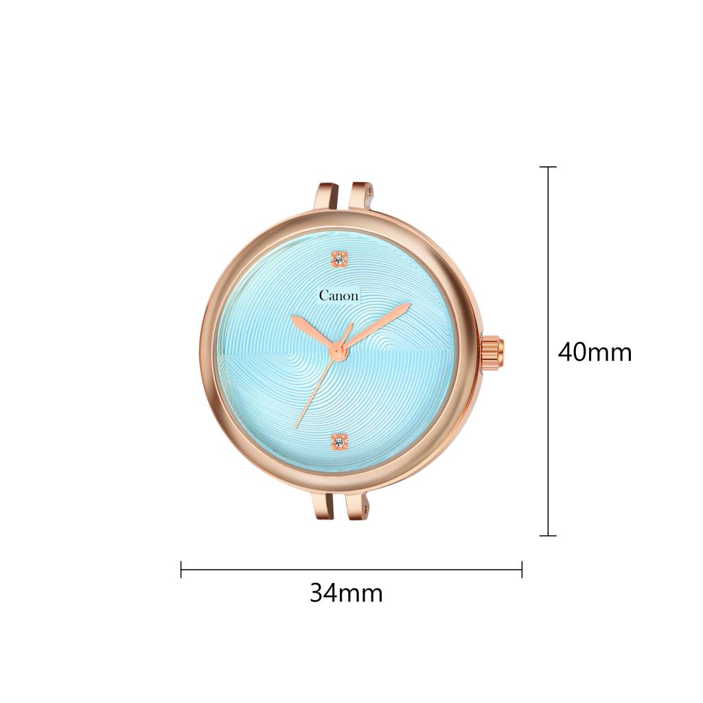 Serenite Rose Gold Blue Women'S Watch 449 : CN-449