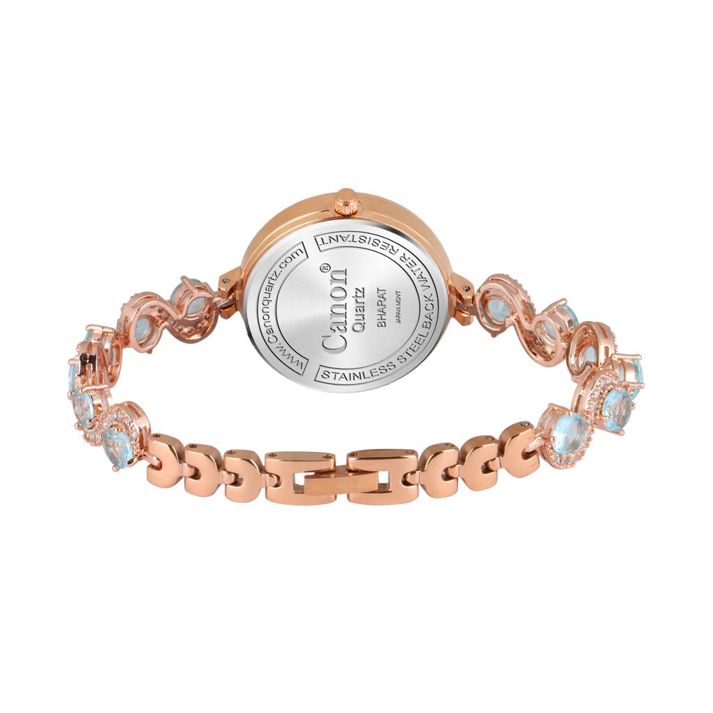 Serenite Rose Gold Blue Women'S Watch 449 : CN-449
