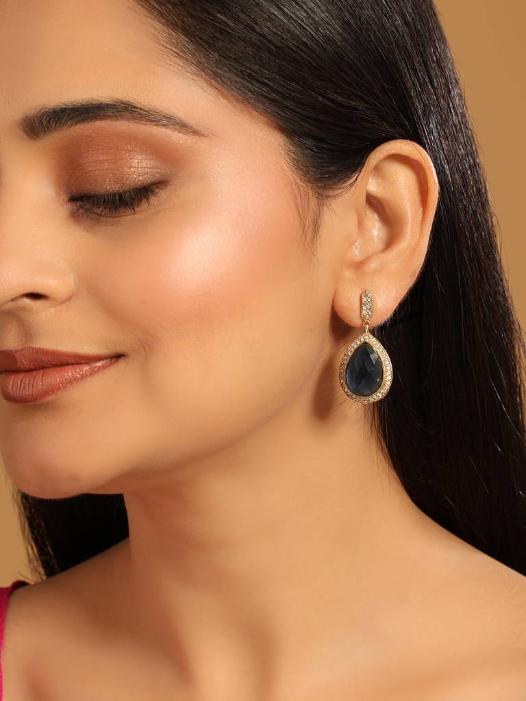 22K Gold Plated Radiant Essence Earrings : YI24A0398E