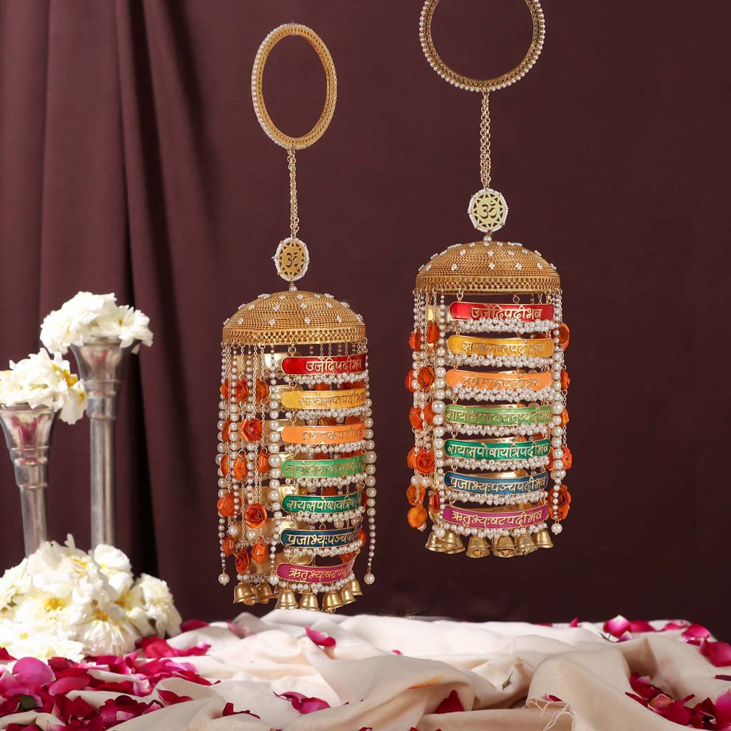 7 Vachan Meenakari Kaleere - Set Of 2 Pieces : ACKL050