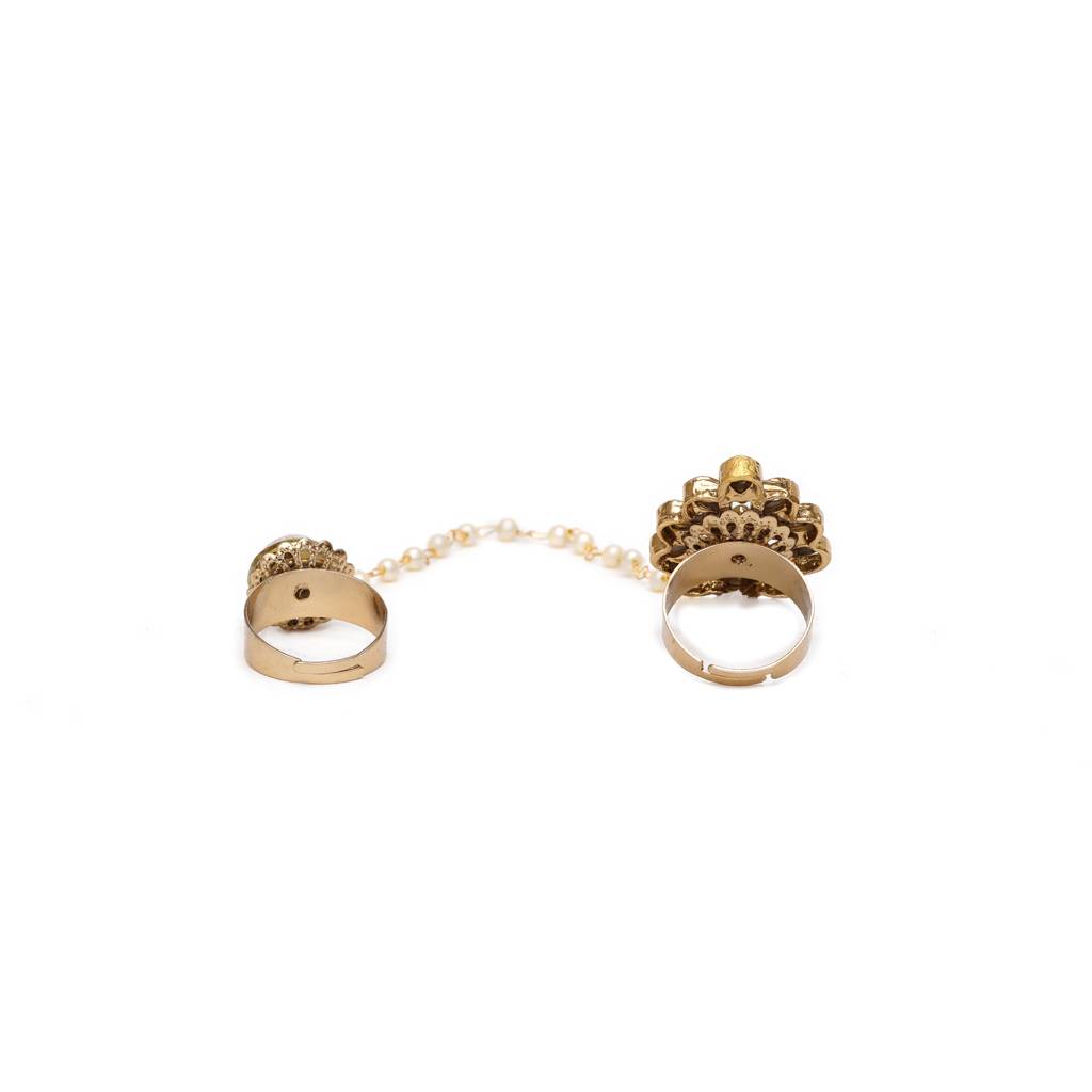 Dynamic Duo Two Finger Ring : ACR004RR