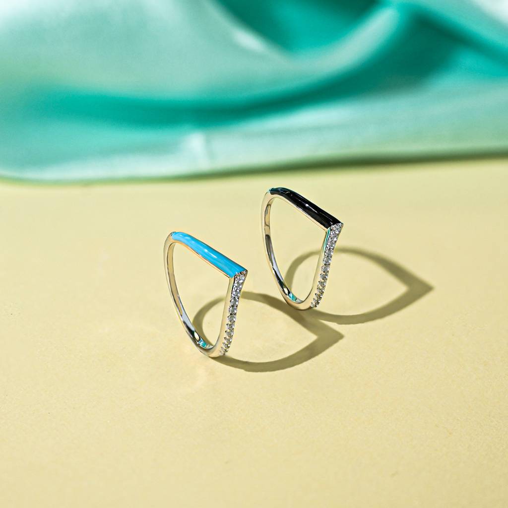 Sleek Chic Stack Rings : ESR15