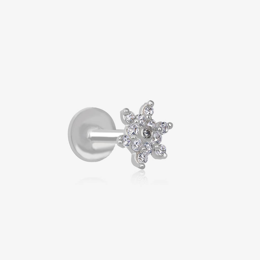 Star Cz Silver Nose Pin : INP151