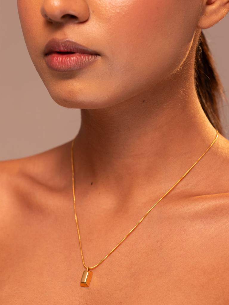 Gold Brick Pendant : AURANECK011